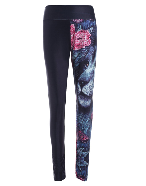 floral-print-tiger-face-skinny-pants-usa