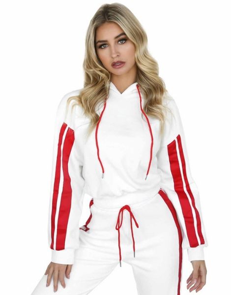 Bulk Dual Tone Hooded Tracksuits For Women