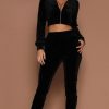 Custom Velour Tracksuits For Women Manufacturer